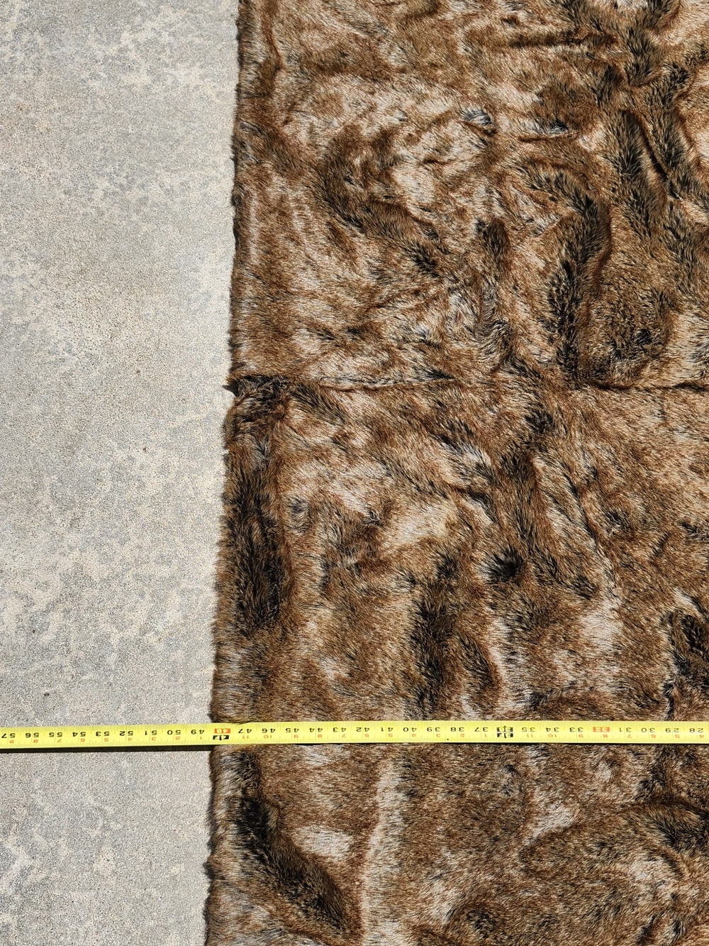 Restoration Hardware Brown Faux Fur Throw Blanket - Picture 3 of 5